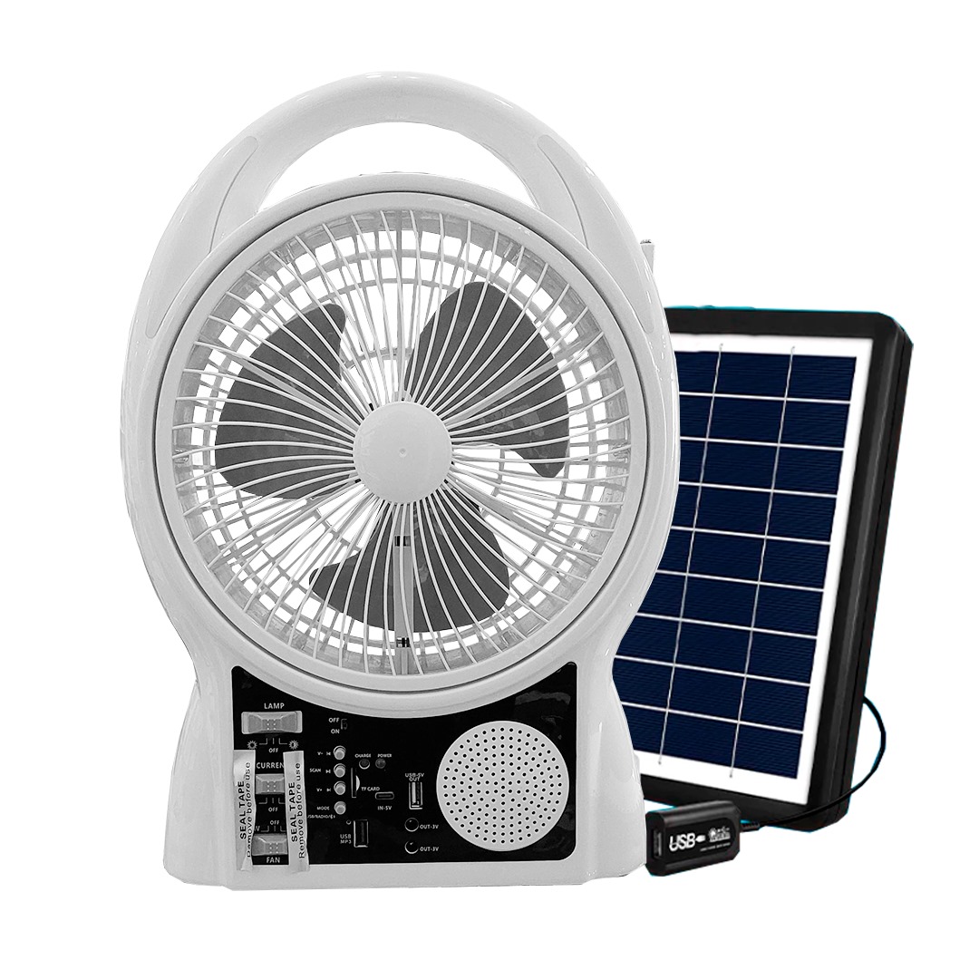 VENTILADOR SOLAR GD-8029 CON RADIO